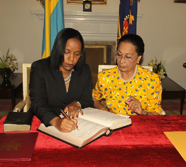 Swearing in of President Indira Demeritte-Francis